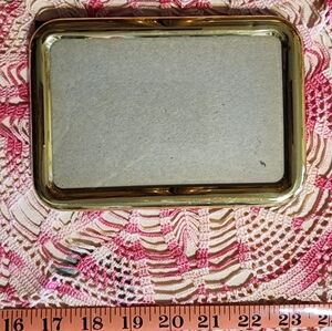 Polished Gold Tone Rectangular Accent Frame